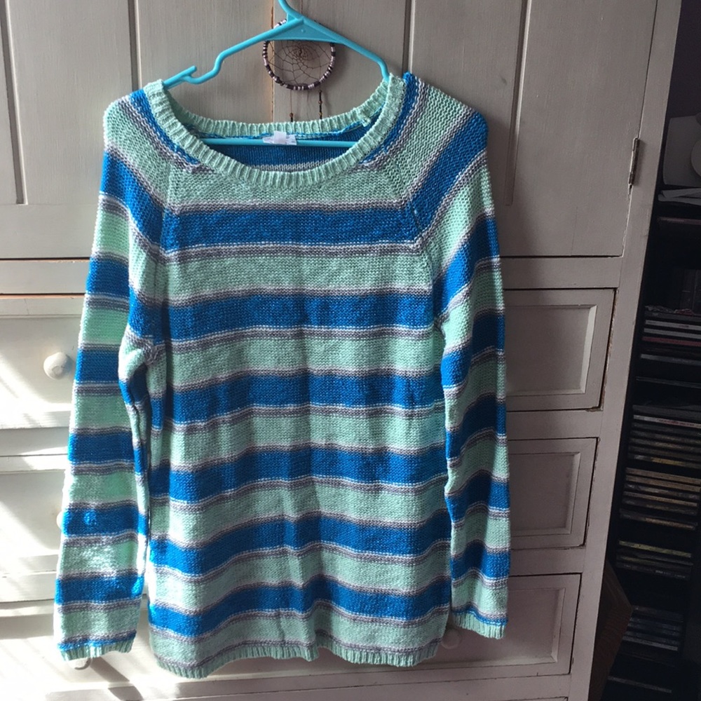 A long-sleeved sweater